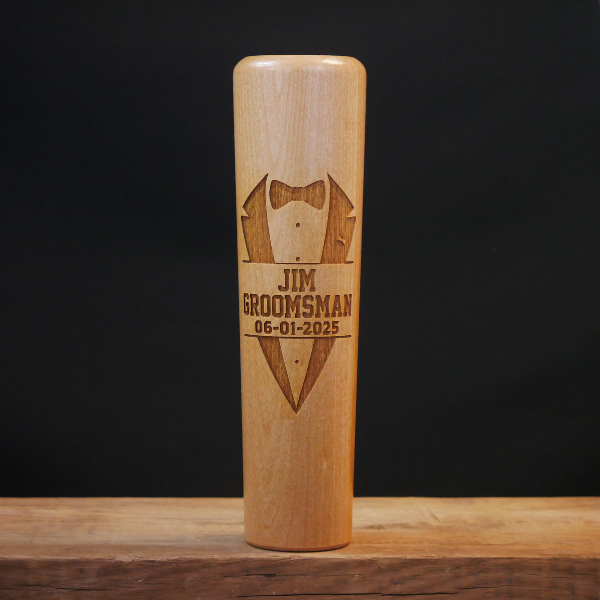 Groomsman Gift - Custom Tuxedo Lapel | Baseball Bat Dugout Mug®