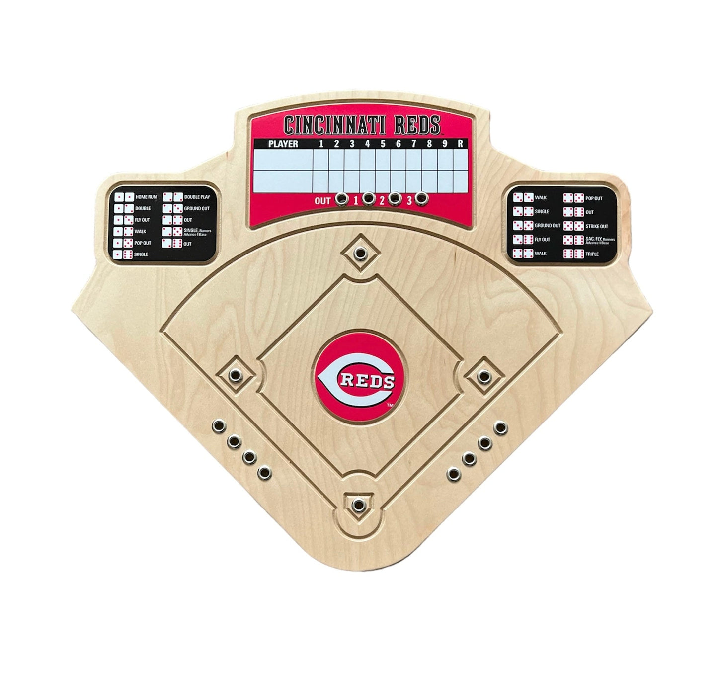 Cincinnati Reds Baseball Board Game with Dice