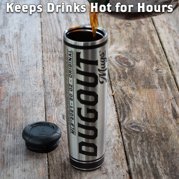 Patriotic Eagle Metal Dugout Mug® | Baseball Bat Mug