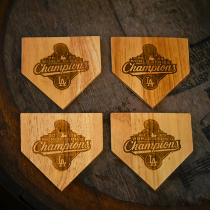 2025 Los Angeles Dodgers World Series Champions Wooden Coasters
