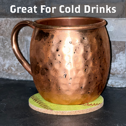 Softball Coasters | Dugout Mugs®