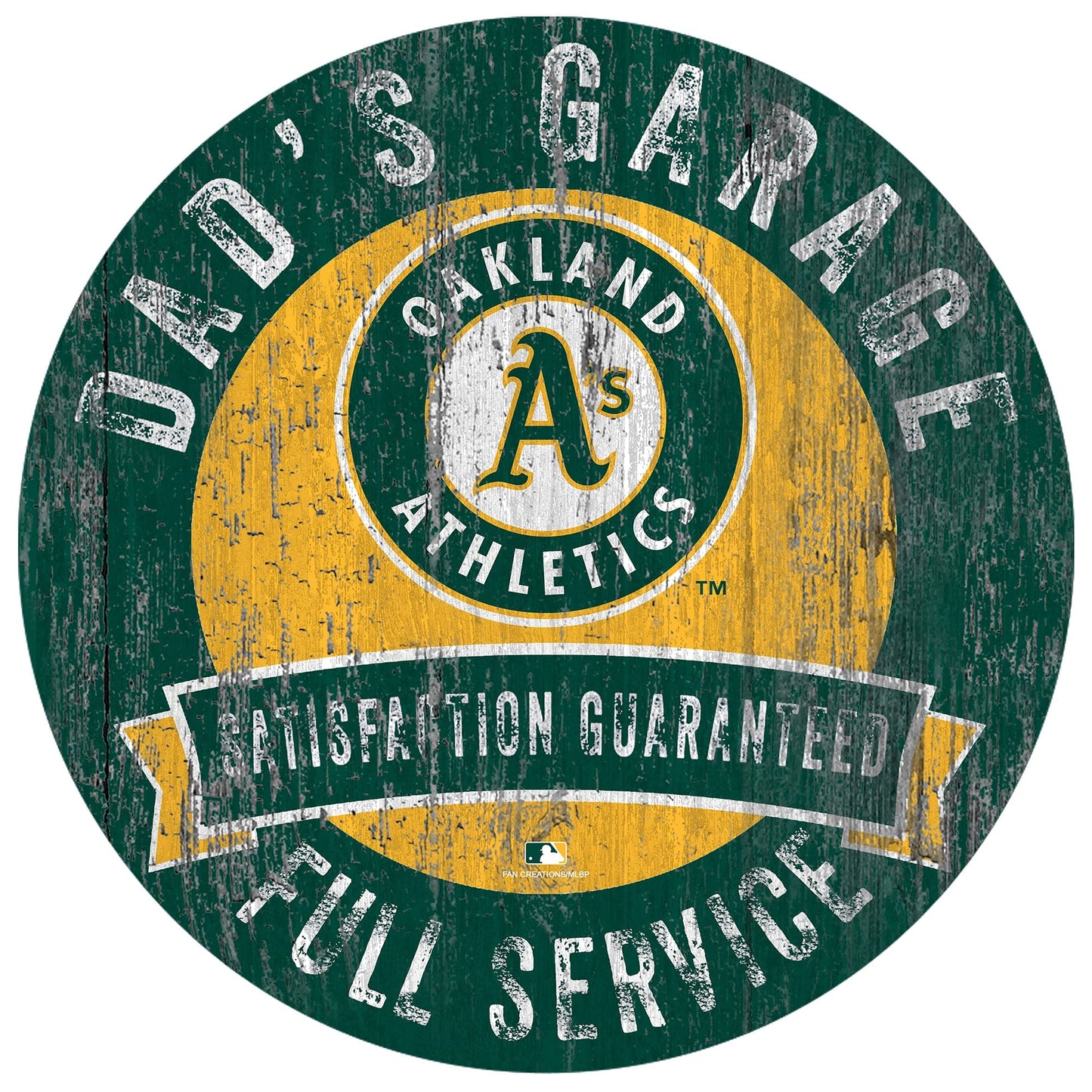 Oakland Athletics Dad's Garage Sign