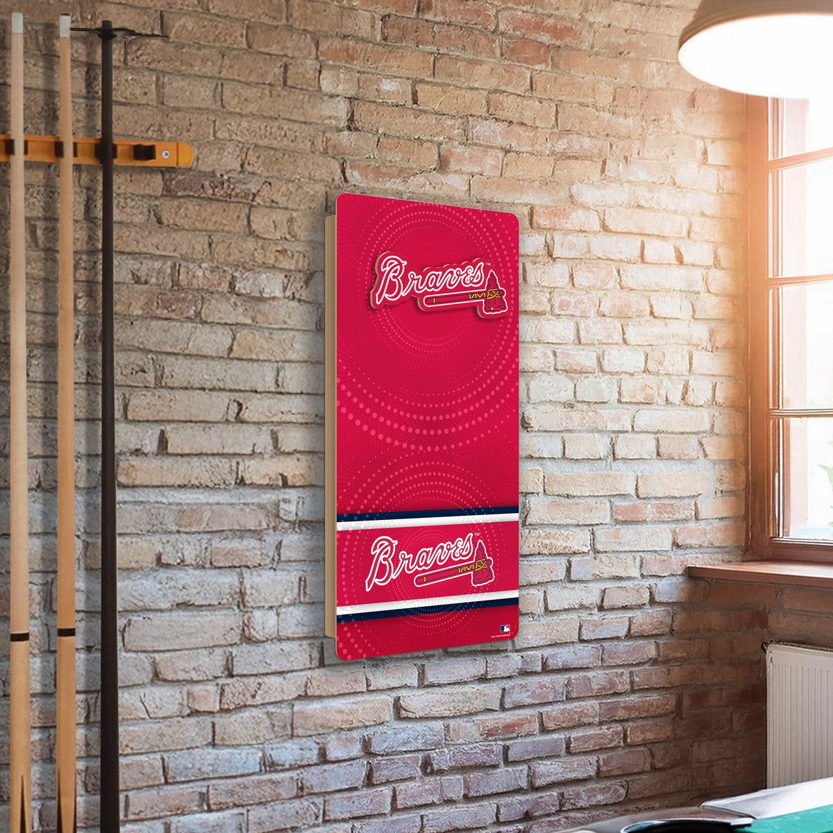 MLB Wall Art thats also Corn Hole - Atlanta Braves