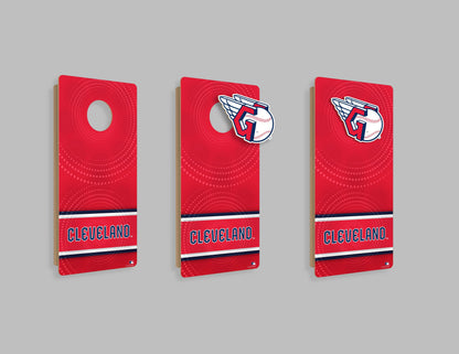 MLB Wall Art thats also Corn Hole - Cleveland Guardians