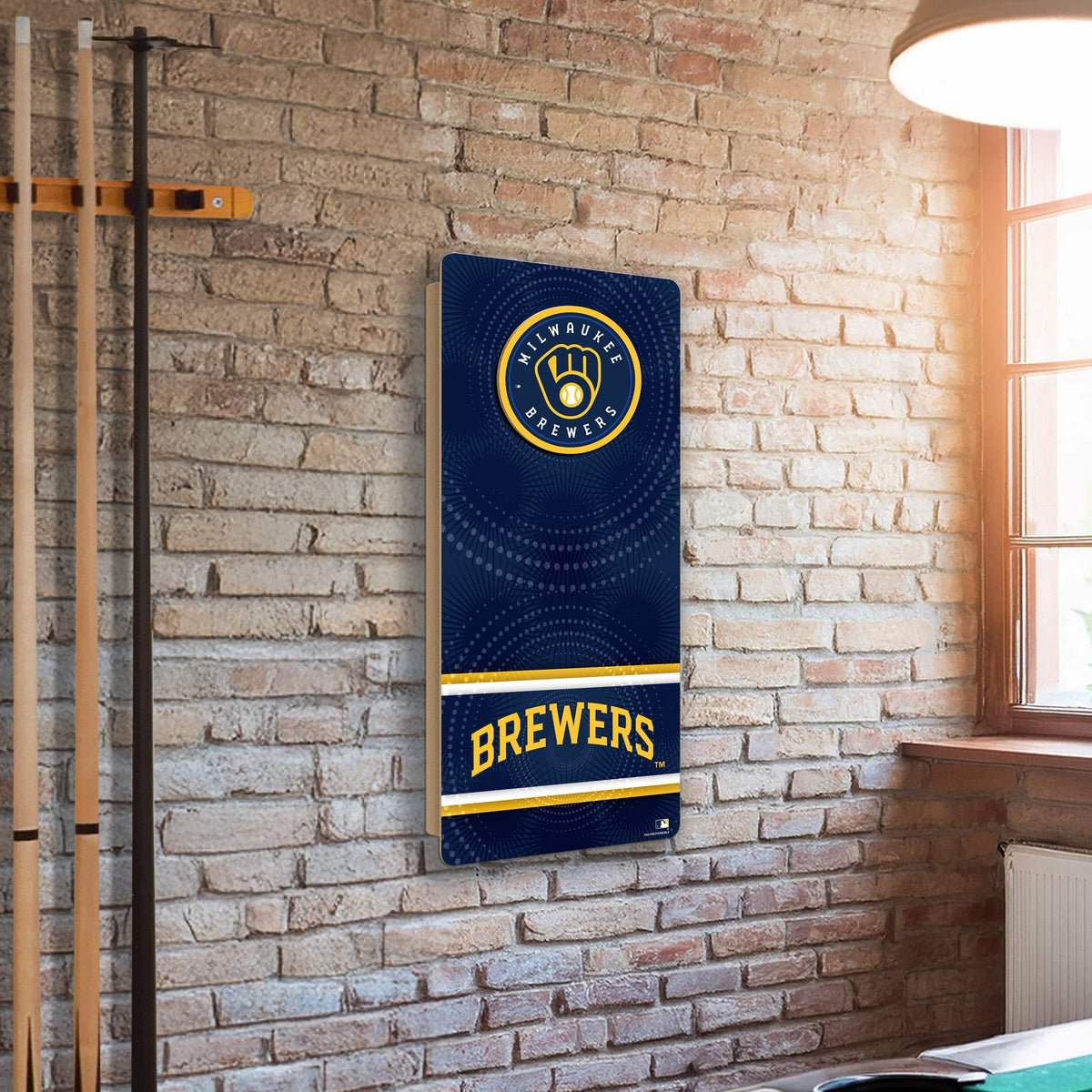 MLB Wall Art thats also Corn Hole - Milwaukee Brewers
