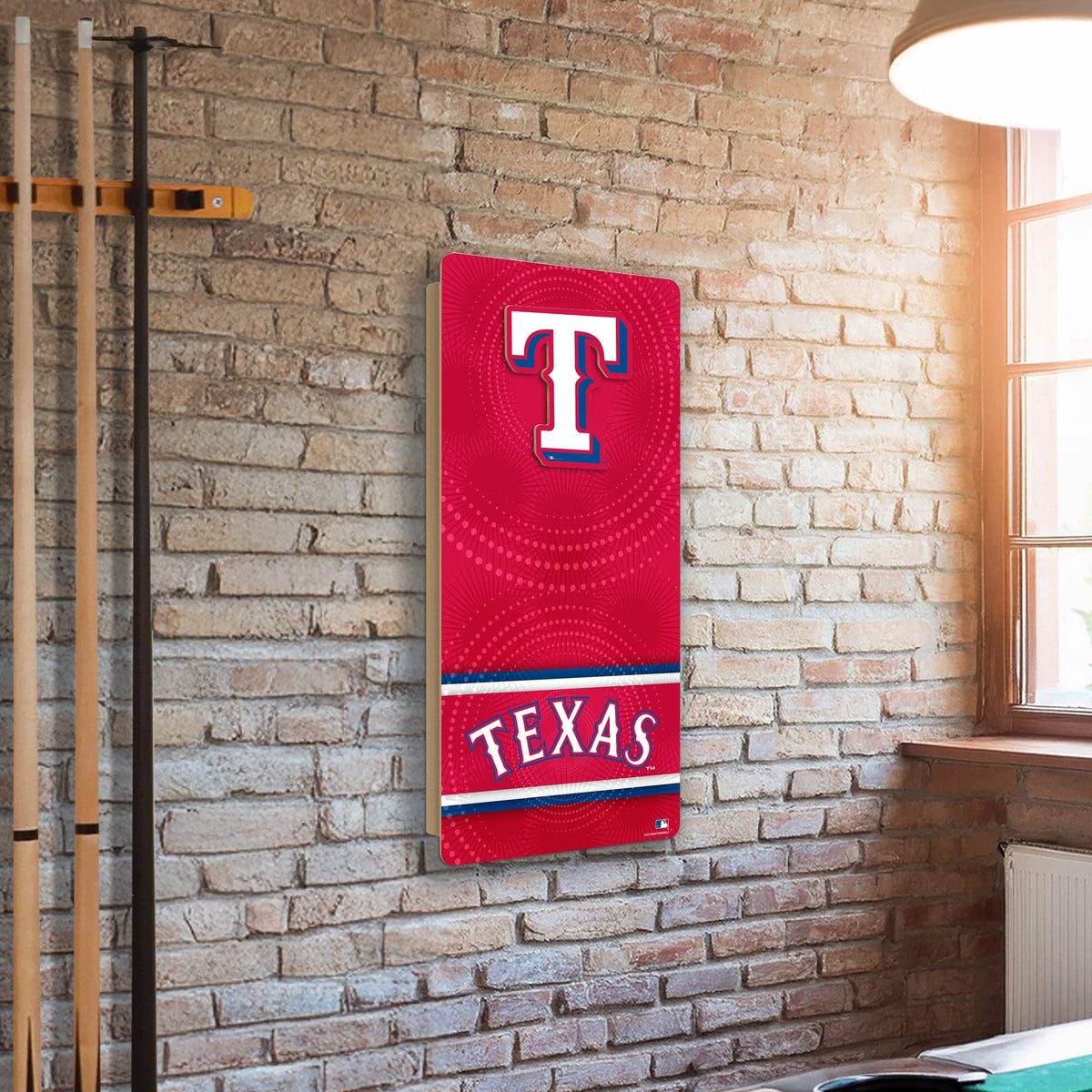 MLB Wall Art thats also Corn Hole - Texas Rangers
